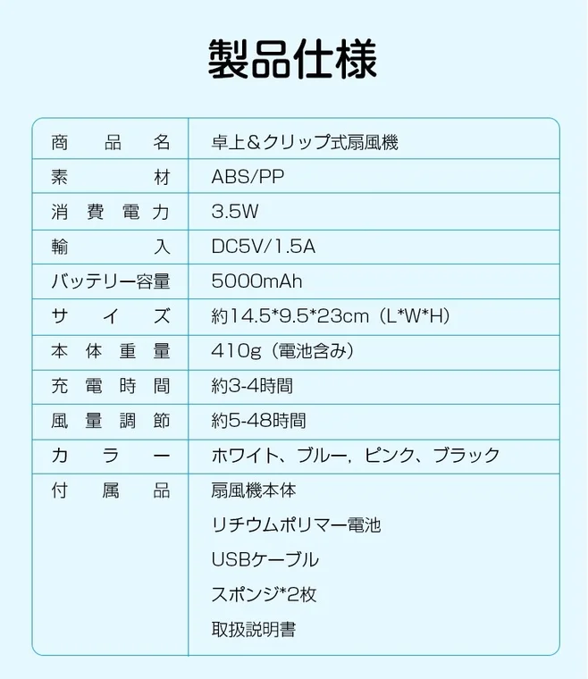 Product Specifications