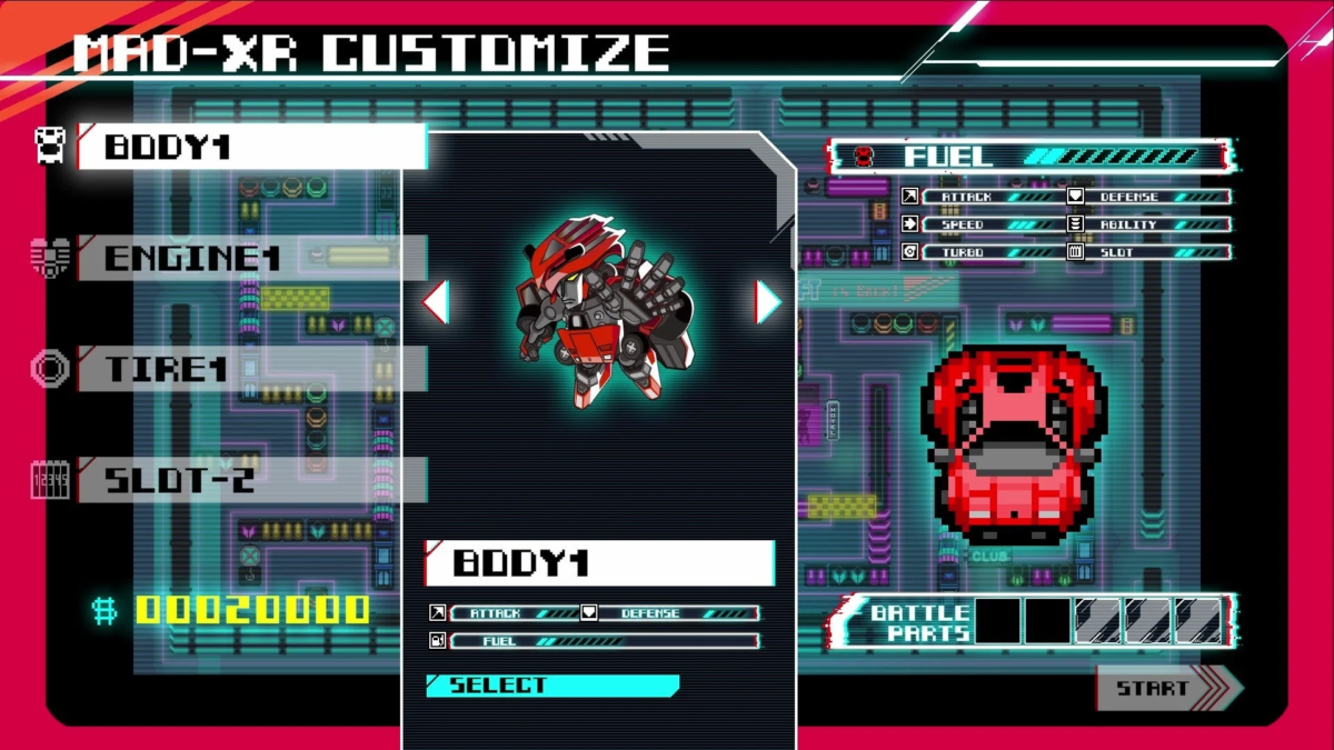 ROUTE16R Customize Screen