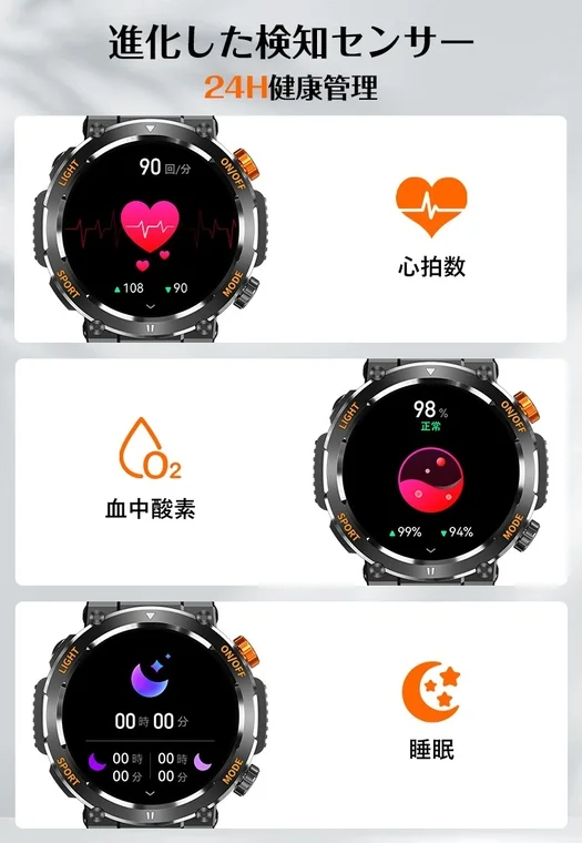 Advanced sensor for 24-hour health management