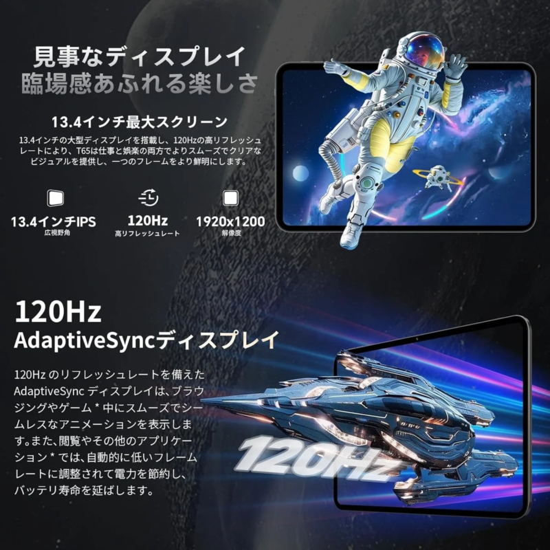 13.4-inch 120Hz Display