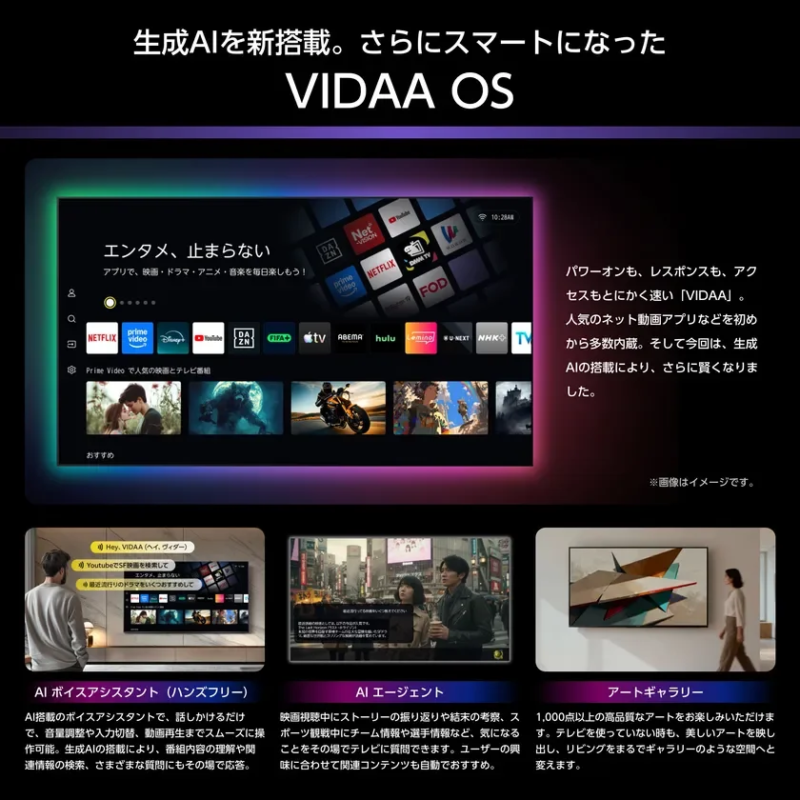 VIDAA OS with Generative AI features