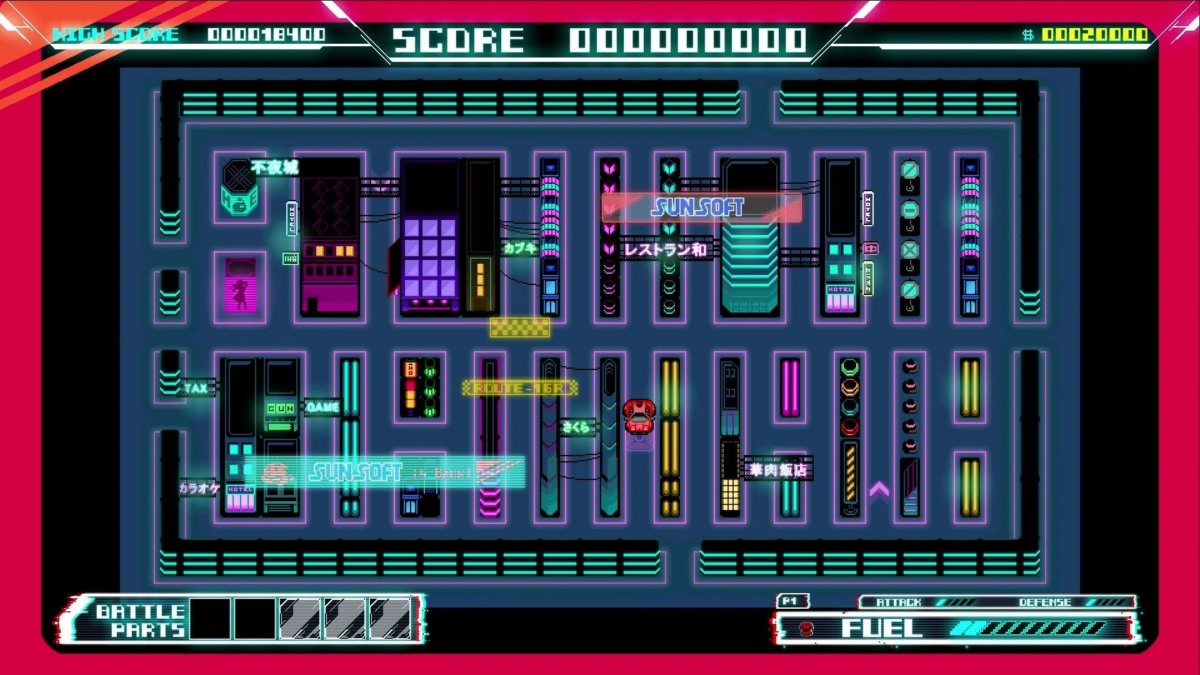 ROUTE16R Gameplay Map