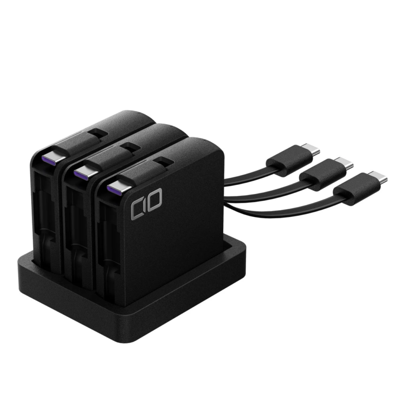 Black CIO Cerberus with cables