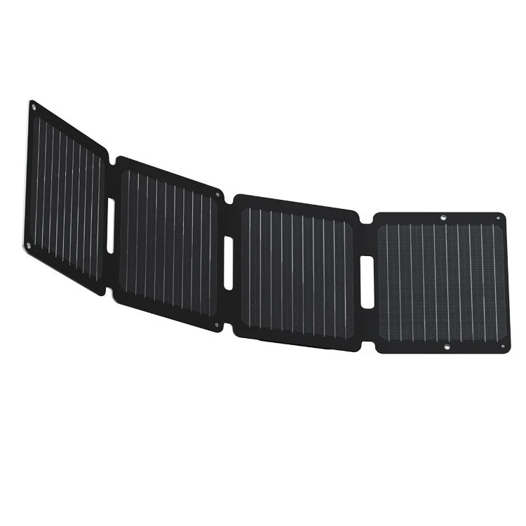 Black foldable solar panel