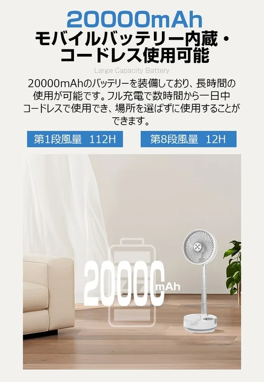 20000mAh Large Capacity Battery