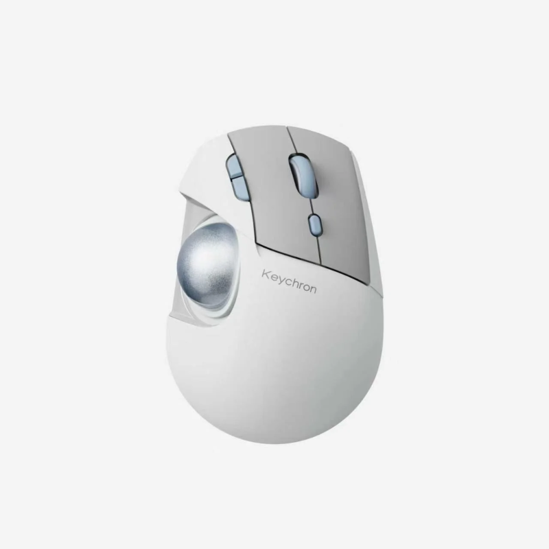 White Keychron T1 HE mouse