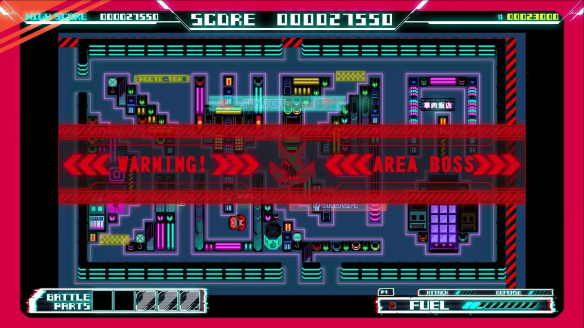 ROUTE16R Area Boss Warning