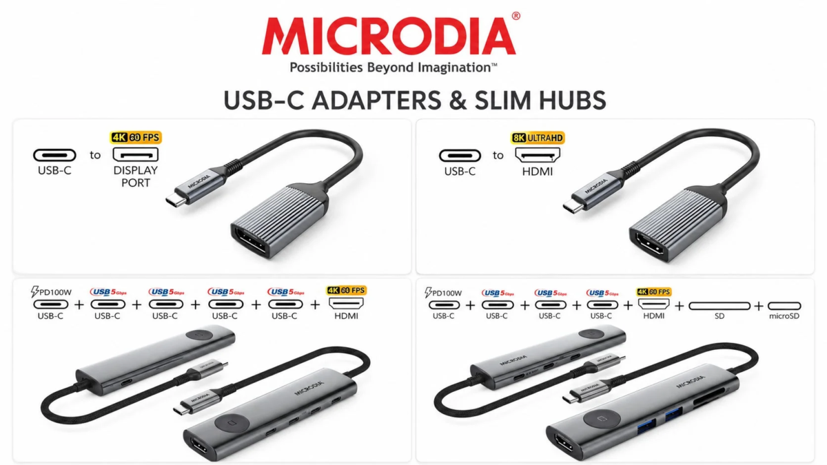 USB-C Adapters & Slim Hubs
