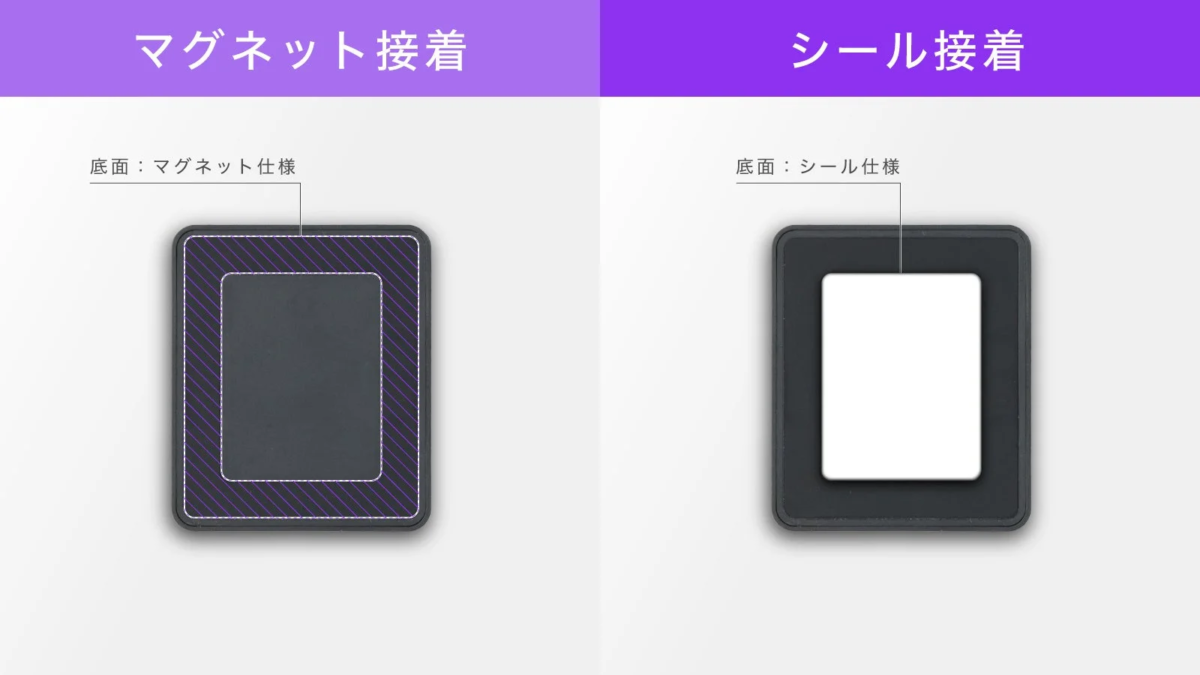 Comparison of magnet and adhesive attachment methods