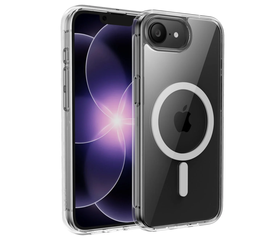 iPhone with MagSafe compatible clear case