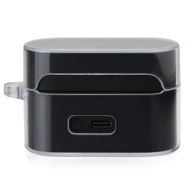 Clear Black Case showing USB-C port