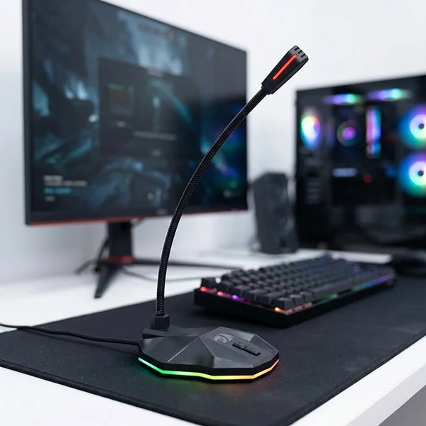 Gaming Microphone on Desk