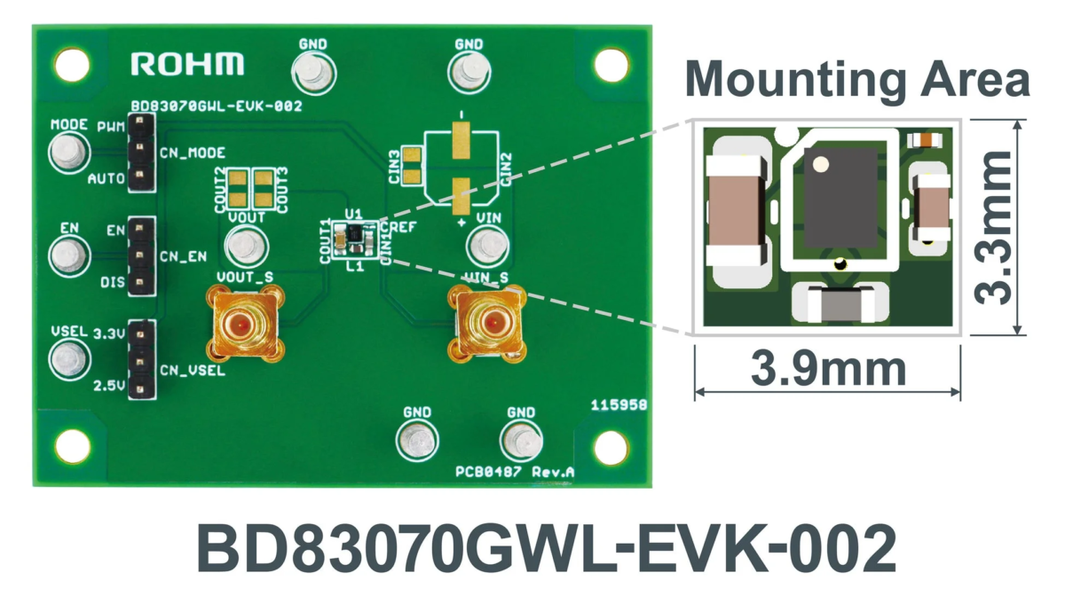ROHM BD83070GWL-EVK-002 Evaluation Board