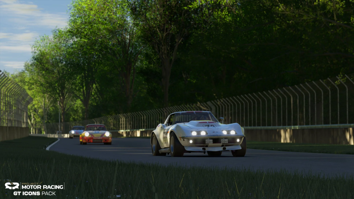 Corvette on Rocky Knoll Raceway