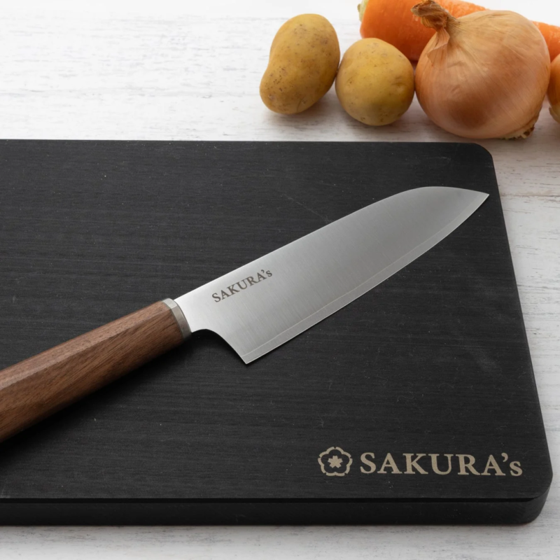 Chef Sakura's Just Right Knife with vegetables