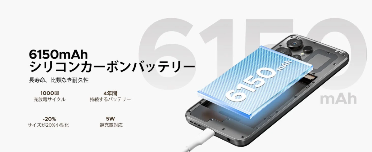 6150mAh Battery