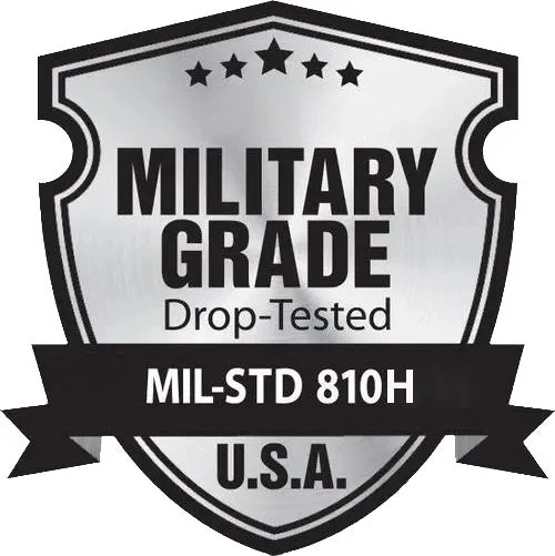 Military Grade Drop-Tested MIL-STD 810H badge