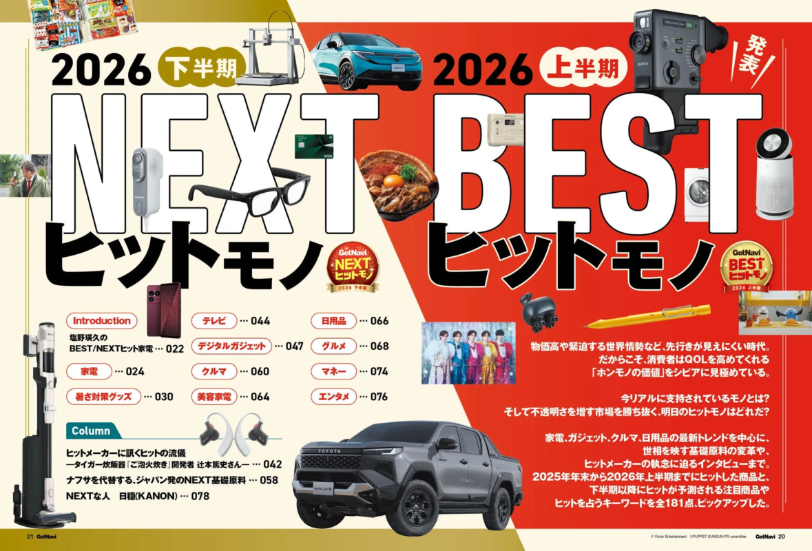 GetNavi 2026 Hit Items Feature