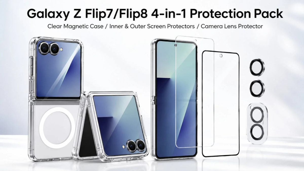 Galaxy Z Flip7/Flip8 4-in-1 Protection Pack