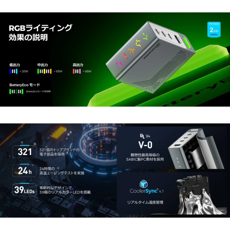 RGB lighting effects based on output