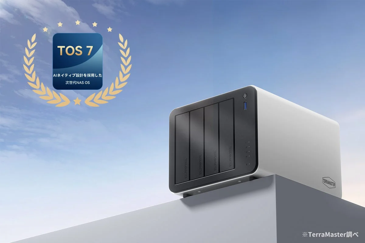 TerraMaster F4-425 Pro NAS with TOS 7 OS