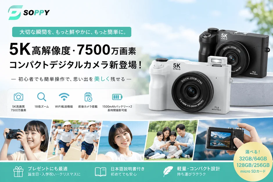 SOPPY 5K Compact Digital Camera