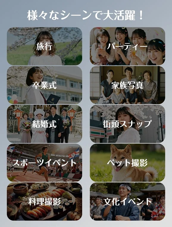 Camera for Various Scenes