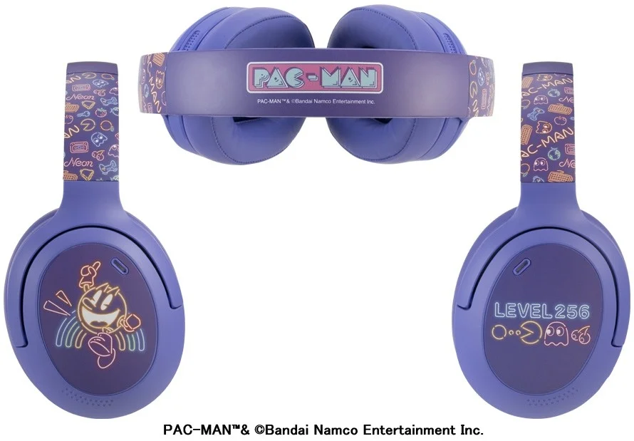 Pac-Man Noise Cancelling Headset Neon Pop