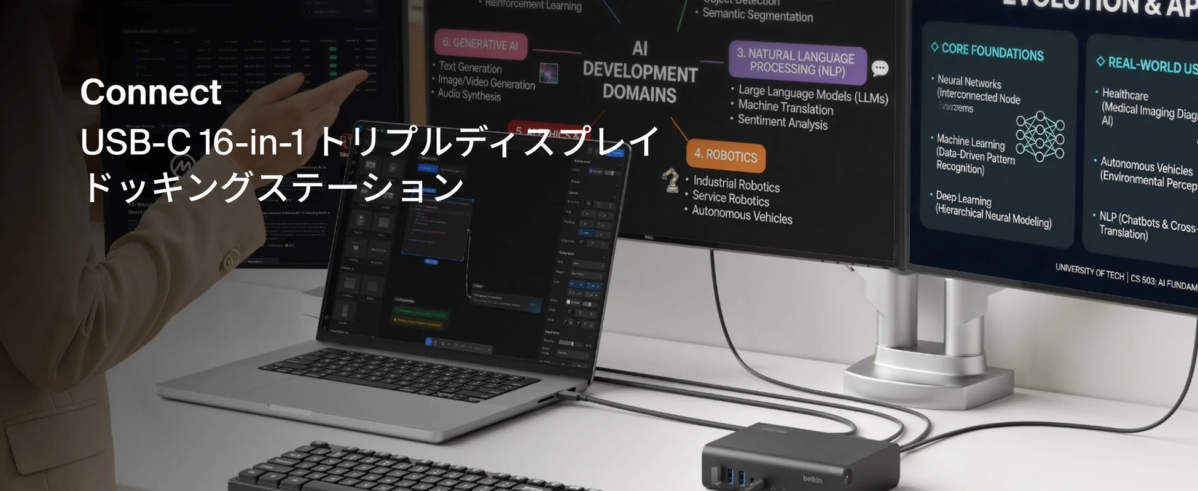 Belkin Connect USB-C 16-in-1 Triple Display Dock
