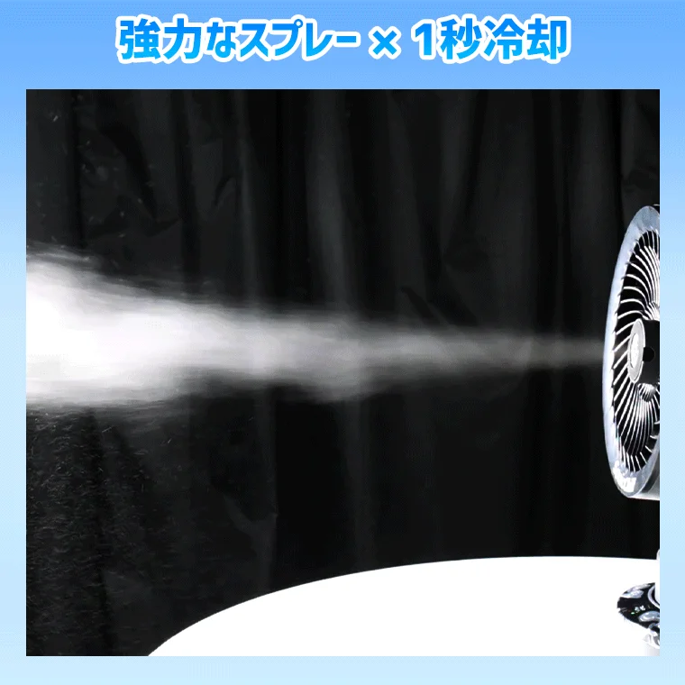 Powerful Spray x 1 Second Cooling