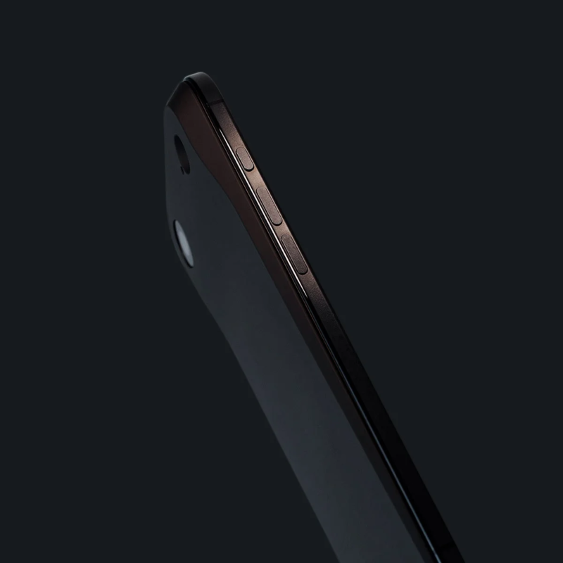iPhone side view with buttons