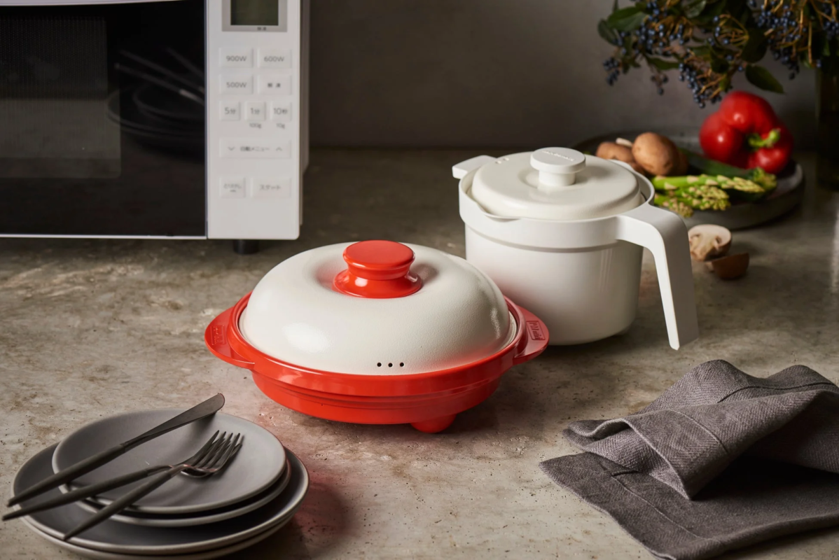 Kitchen counter with Range Mate and ingredients