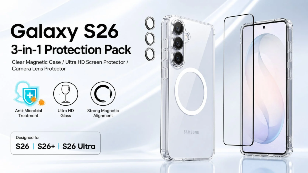 Galaxy S26 3-in-1 Protection Pack