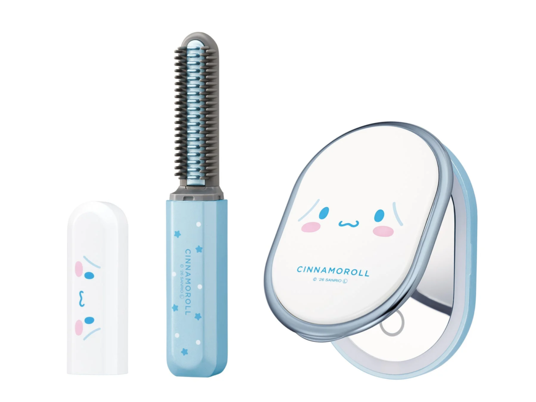 Cinnamoroll Cordless Bang Hair Iron LED Mirror Set