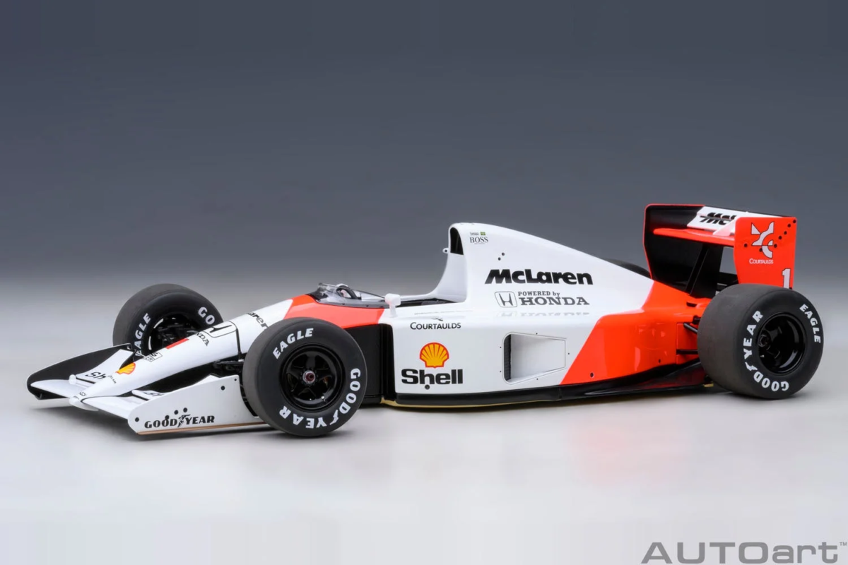 McLaren Honda MP4/6 with McLaren logo