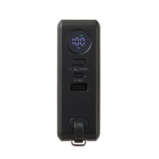 Ports on the mobile battery