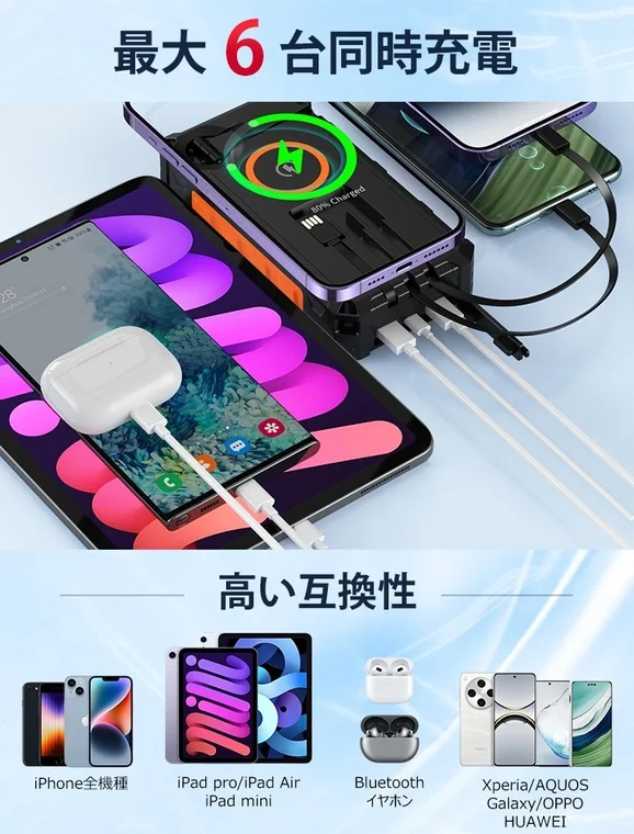 6-Device Simultaneous Charging