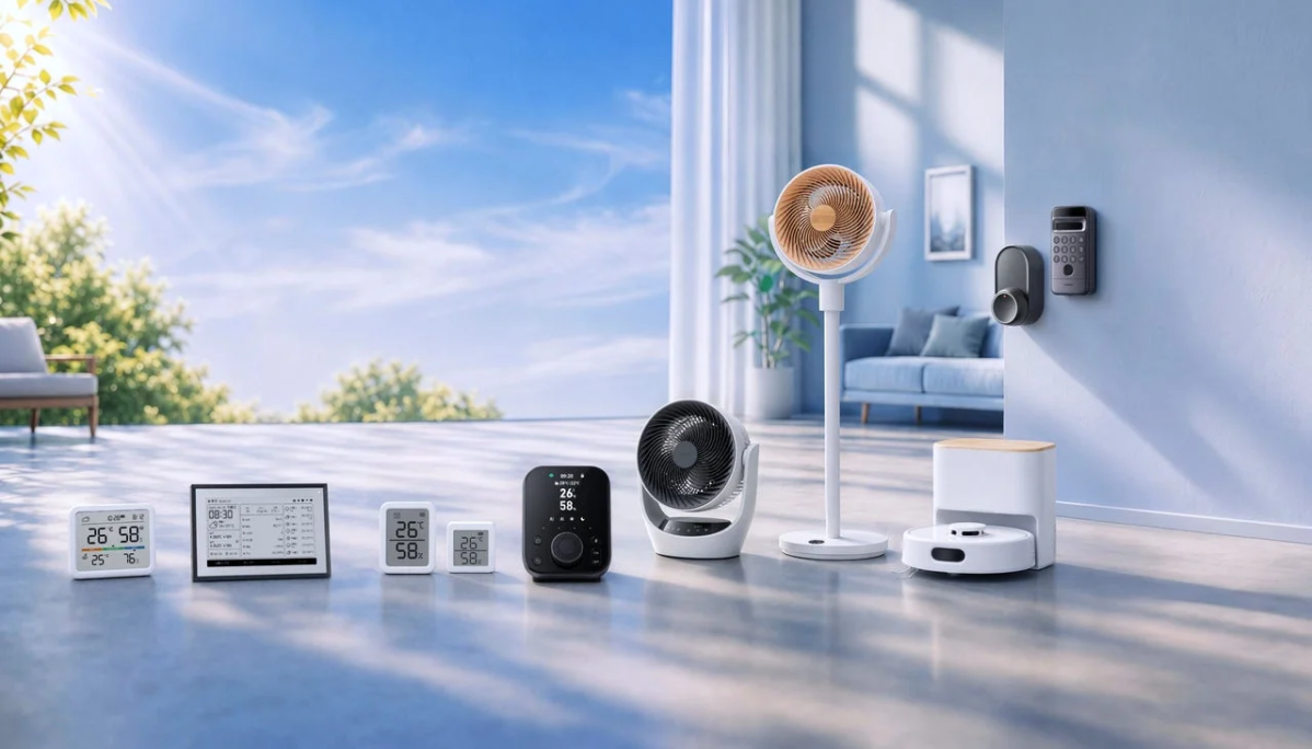 Smart home devices in an open space
