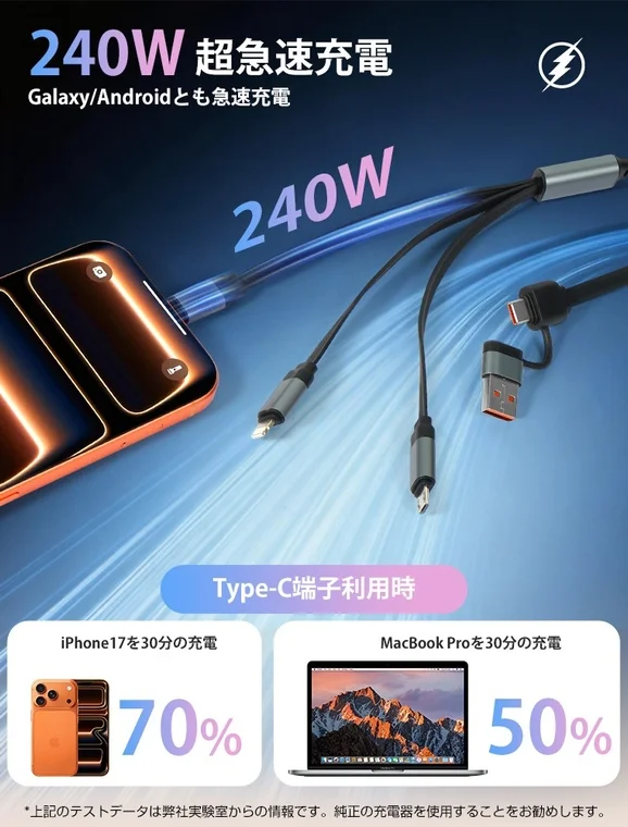 240W Super Fast Charging