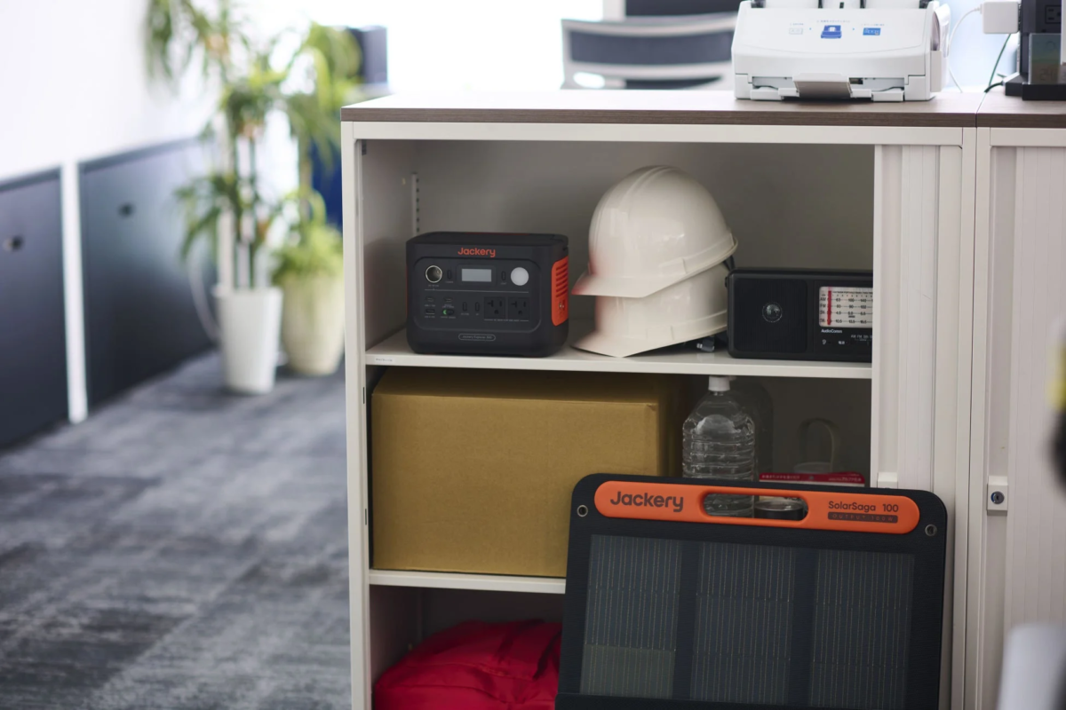 Disaster preparedness items, including power station