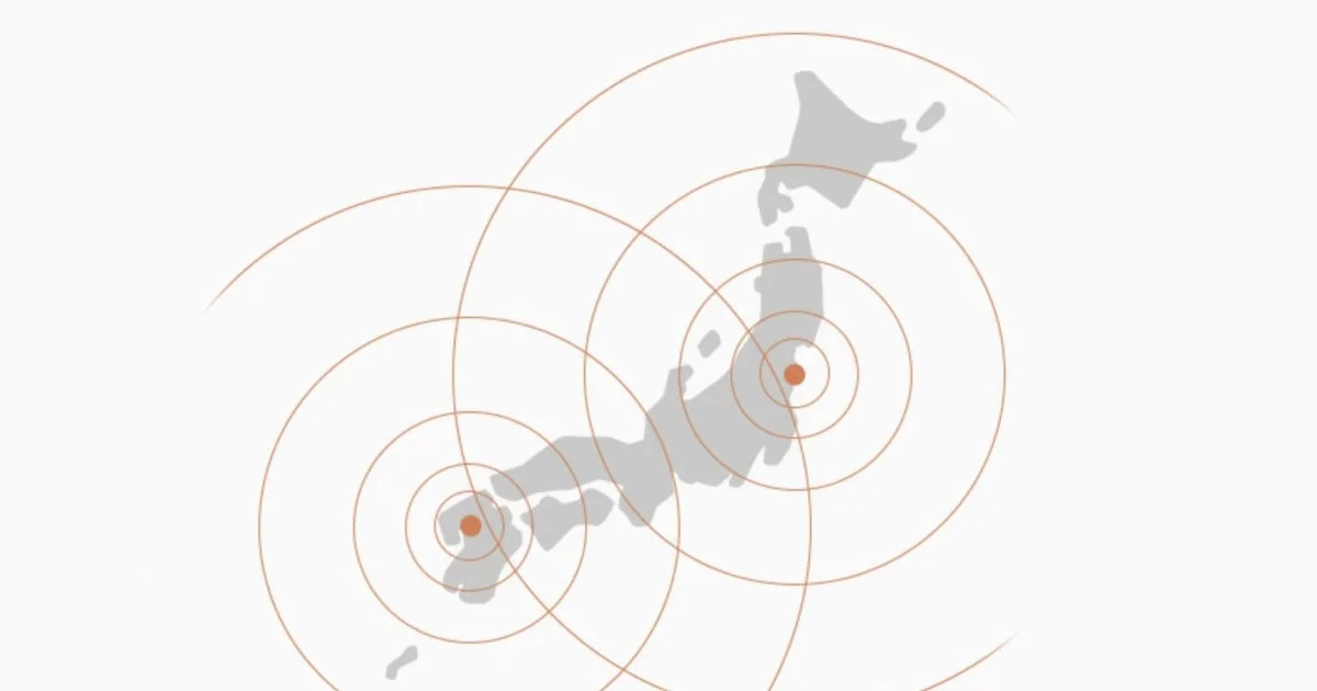 Map with concentric circles