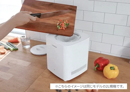User putting garbage in