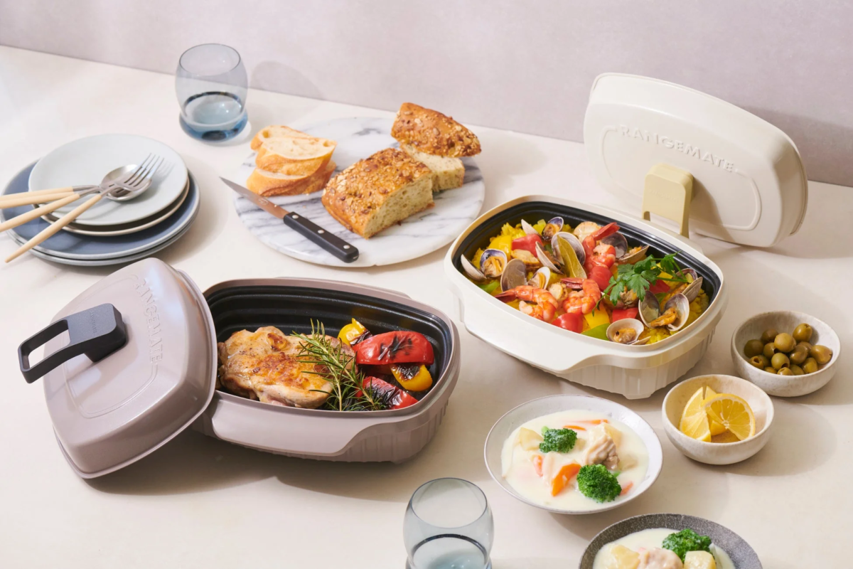 Various dishes on a table