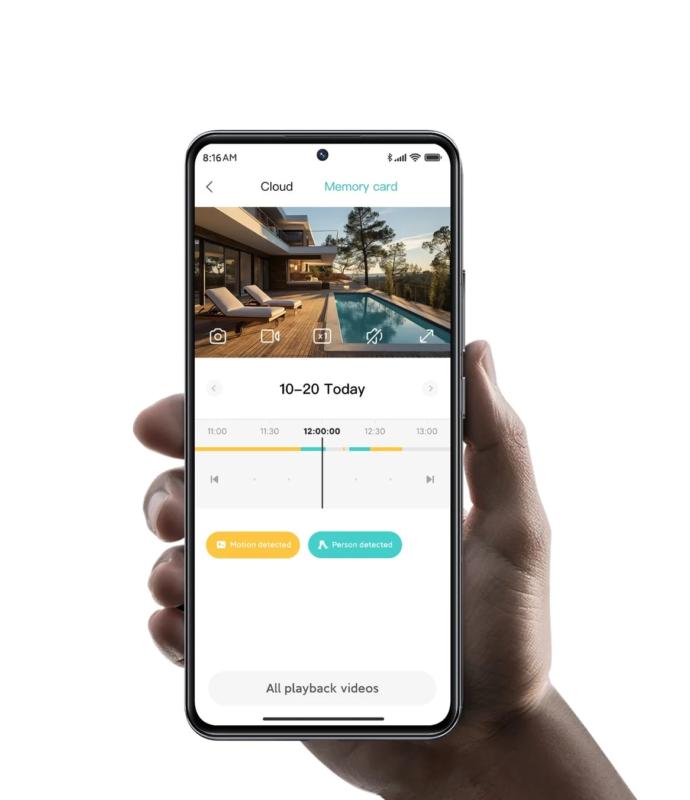 Smartphone app interface
