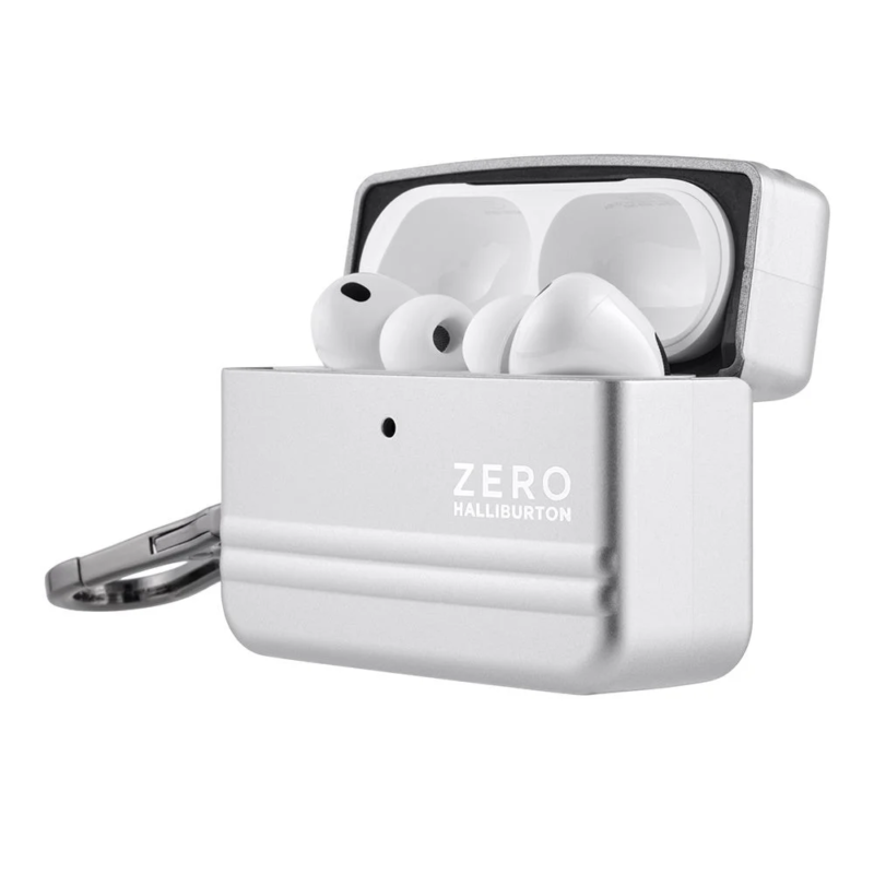 AirPods Pro 3 inside ZERO HALLIBURTON case