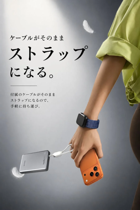 Integrated Cable Design Doubles as a Strap