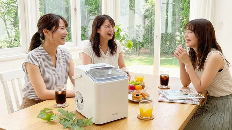 Enjoying drinks with ALTENA ICE-C02
