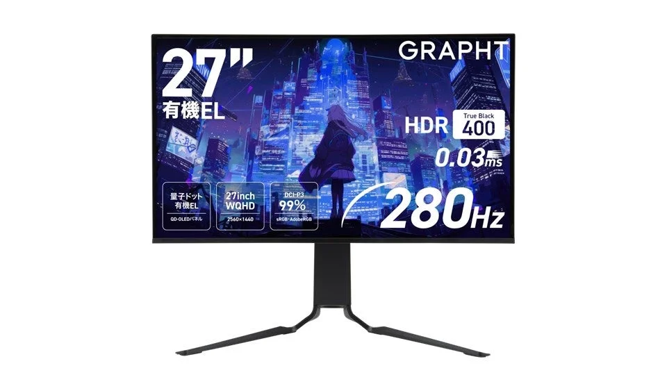 GRAPHT 27-inch QD-OLED Gaming Monitor