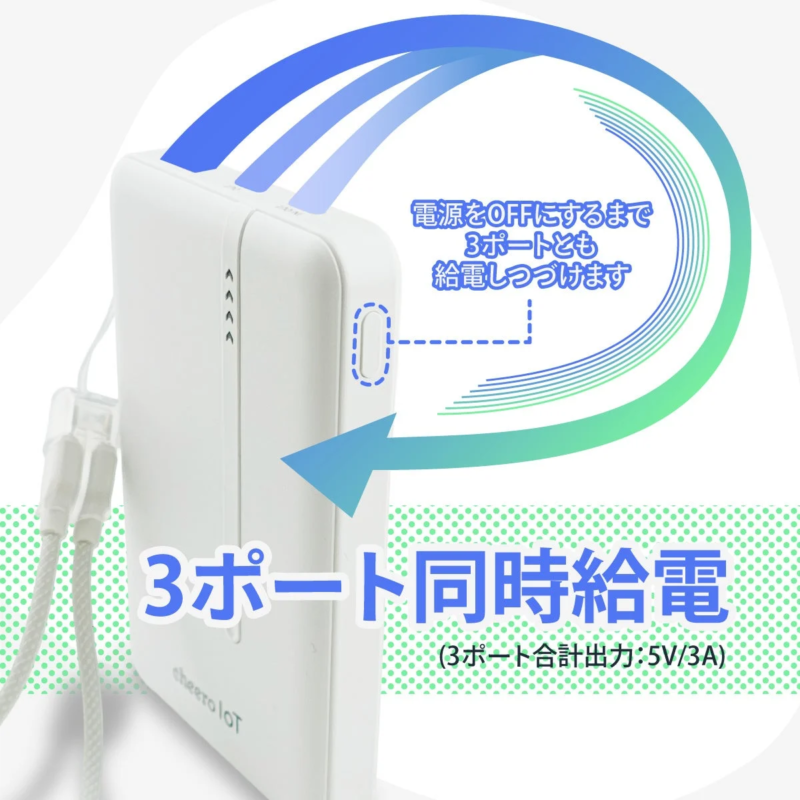 3-Port Simultaneous Charging Feature