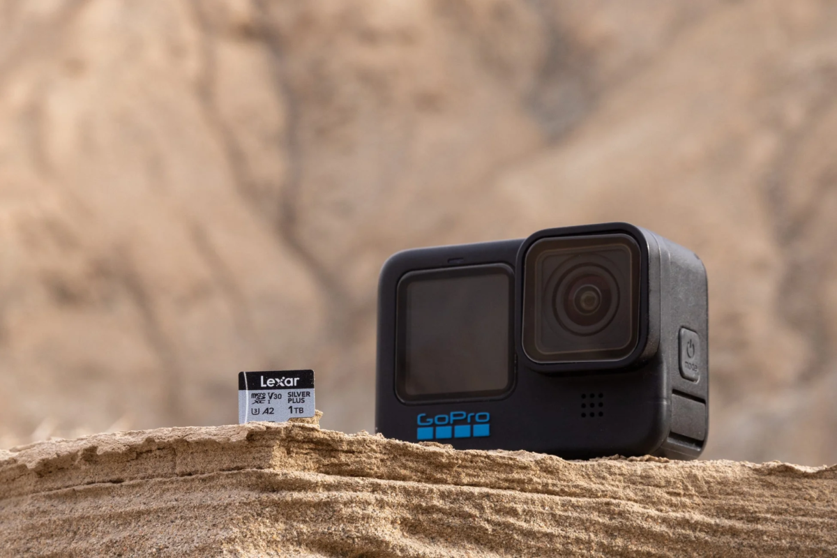 GoPro with Lexar SILVER PLUS microSD card